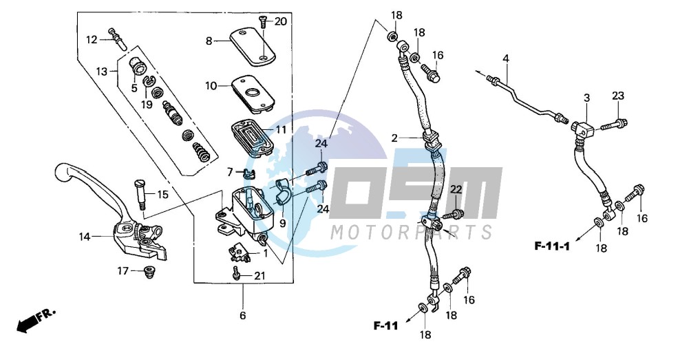 FR. BRAKE MASTER CYLINDER