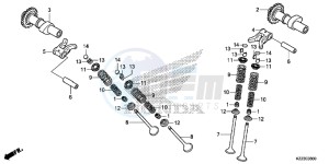 CRF250LF CRF250L E drawing CAMSHAFT/VALVE