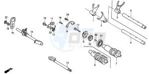 VT1100C SHADOW drawing GEARSHIFT DRUM