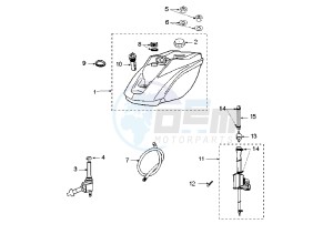 LUDIX 14 ELEGANT - 50 cc drawing FUEL TANK