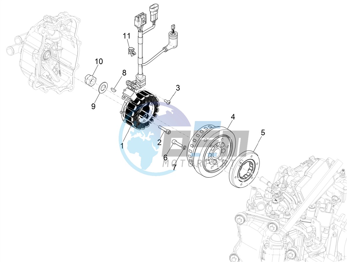 Flywheel magneto