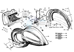 PXE ARCOBALENO 125 drawing Side covers