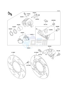 KLX 250 D [KLX250R] (D2-D4) [KLX250R] drawing REAR BRAKE