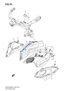 GSX1300R drawing AIR INTAKE PIPE L3