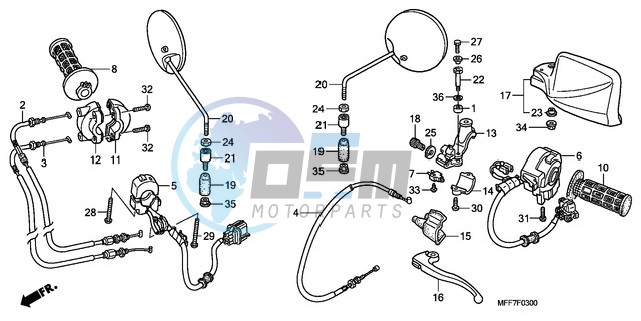 HANDLE LEVER/SWITCH/CABLE