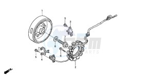 TRX400EX FOURTRAX 400 EX drawing GENERATOR