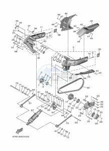 CZD300-A XMAX 300 TECH MAX (BY36) drawing CAMSHAFT & CHAIN