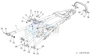 Dorsoduro 1200 (EMEA, APAC, NAFTA) (CND, EU, K, RU, USA, V) drawing Saddle support