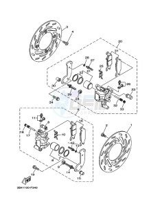 YFM700FWAD YFM7NGPLK (B4FR) drawing FRONT BRAKE CALIPER