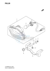 LT-Z400 (E19) drawing REAR COMBINATION