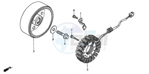 CB600F2 CB600S drawing GENERATOR