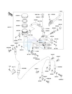 ZX 1000 M [NINJA ZX-10R] (C1) [NINJA ZX-10R] drawing FRONT MASTER CYLINDER