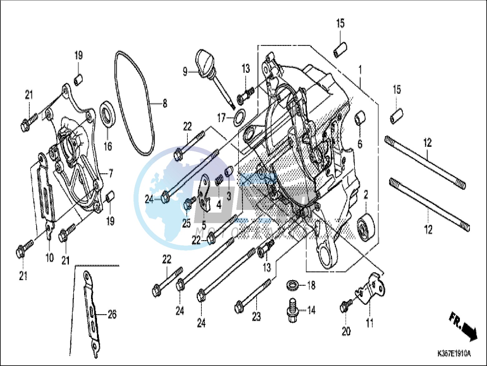 RIGHT CRANKCASE