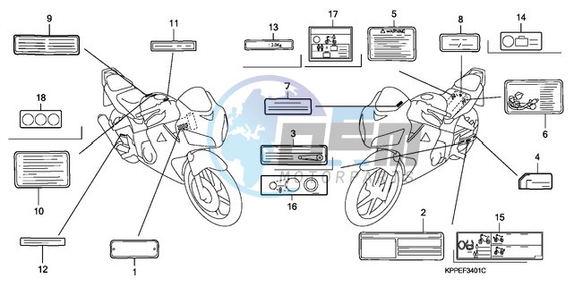 CAUTION LABEL (CBR125RW7/RW9/RWA)