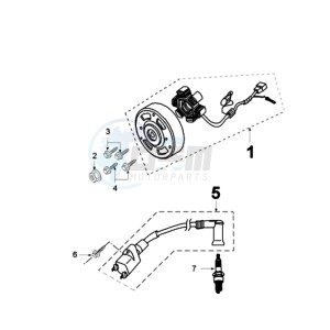 JETFORCE 50 R ICE BLADE U drawing IGNITION PART