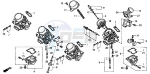 CB600F2 HORNET S drawing CARBURETOR (COMPONENT PARTS) (2)