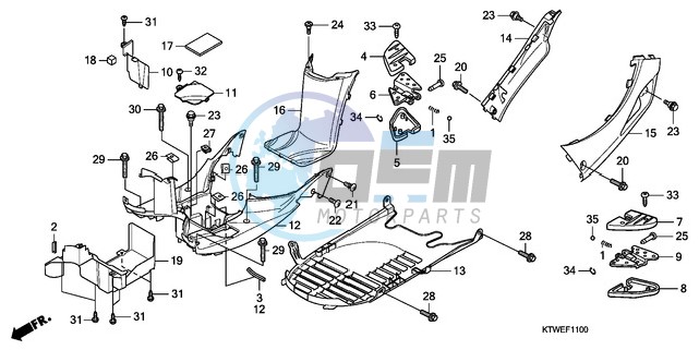 FLOOR PANEL/PILLION STEP