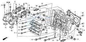 FJS400D SILVER WING drawing CYLINDER HEAD