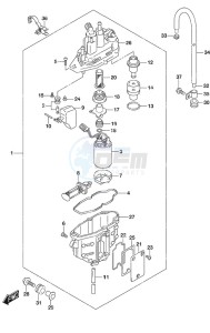 DF 115A drawing Fuel Vapor Separator