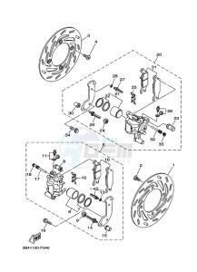 YFM700FWAD GRIZZLY 700 EPS (BDE7) drawing FRONT BRAKE CALIPER