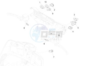 GTS 300 IE ABS E4 (APAC) drawing Selectors - Switches - Buttons