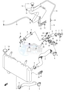 SV1000 (E2) drawing RADIATOR HOSE