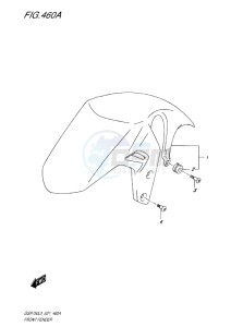 GSR750 drawing FRONT FENDER L5