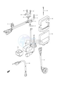 DF 175 drawing PTT Switch/Engine Control Unit