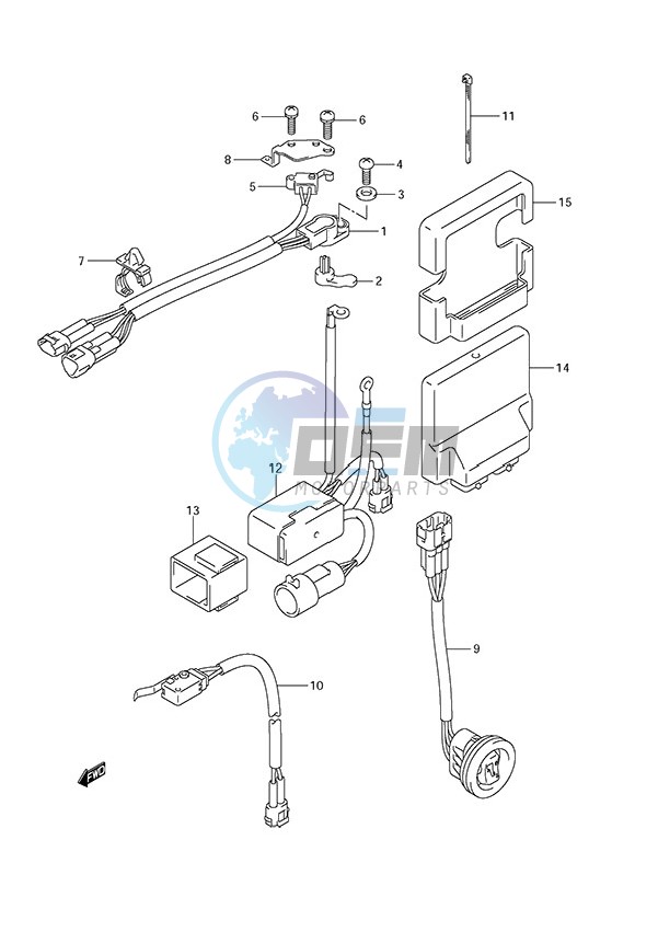 PTT Switch/Engine Control Unit