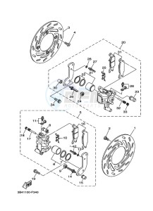 YFM700FWB YFM70KDXK (B6K3) drawing FRONT BRAKE CALIPER