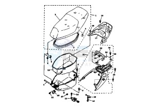 XC CYGNUS R 125 drawing SEAT