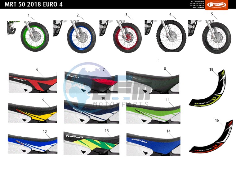 ACCESSOIRIES - WHEELS-SEATS