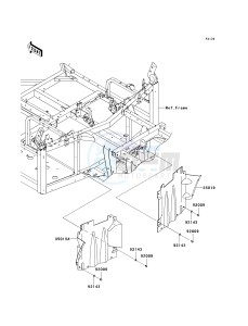 KRF 750 J [TERYX 750 FI 4X4 LE] (J9FA) J9FA drawing FLAP