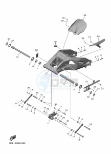 YZF1000 YZF-R1 (B3LM) drawing REAR ARM