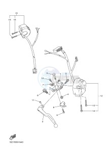 FZ1-N FZ1 (NAKED) 1000 (1ECA) drawing HANDLE SWITCH & LEVER