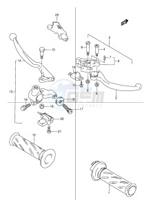 TU125 (E2) drawing HANDLE LEVER