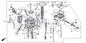 TRX350FM RANCHER 4X4 drawing CARBURETOR