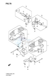 VL800C INTRUDER EU drawing FOOTREST