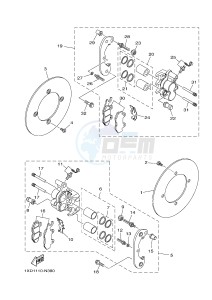 YXM700ES YXM70VPSF VIKING (1XPX) drawing REAR BRAKE CALIPER