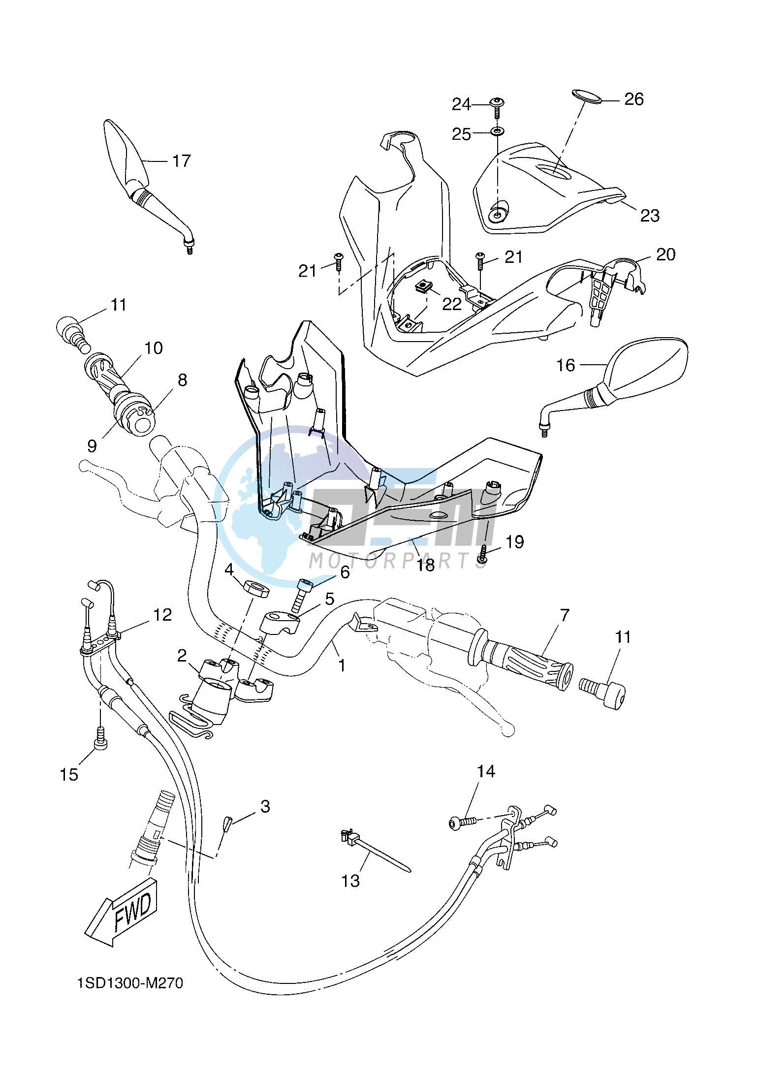 STEERING HANDLE & CABLE