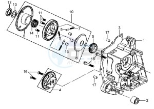 MIO 50 drawing CRANKCASE RIGHT / OIL PUMP