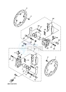 YFM700FWAD (BFE4) drawing REAR BRAKE CALIPER