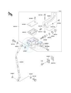 KDX200 H (H6F) 80 H6F drawing FRONT MASTER CYLINDER