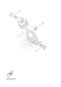 EW50N STUNT NAKED (3C7B) drawing REAR SUSPENSION