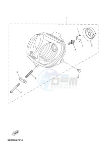 YN50 OVETTO (2APG) drawing HEADLIGHT