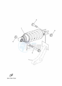 MT-07 ABS MTN690-A (B4CH) drawing REAR SUSPENSION