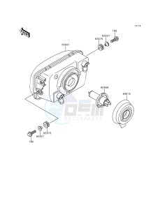 EX 250 F [NINJA 250R] (F6-F9) [NINJA 250R] drawing HEADLIGHT-- S- -