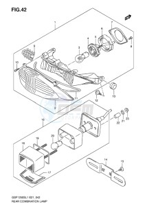 GSF-1250S BANDIT EU drawing REAR COMBINATION LAMP