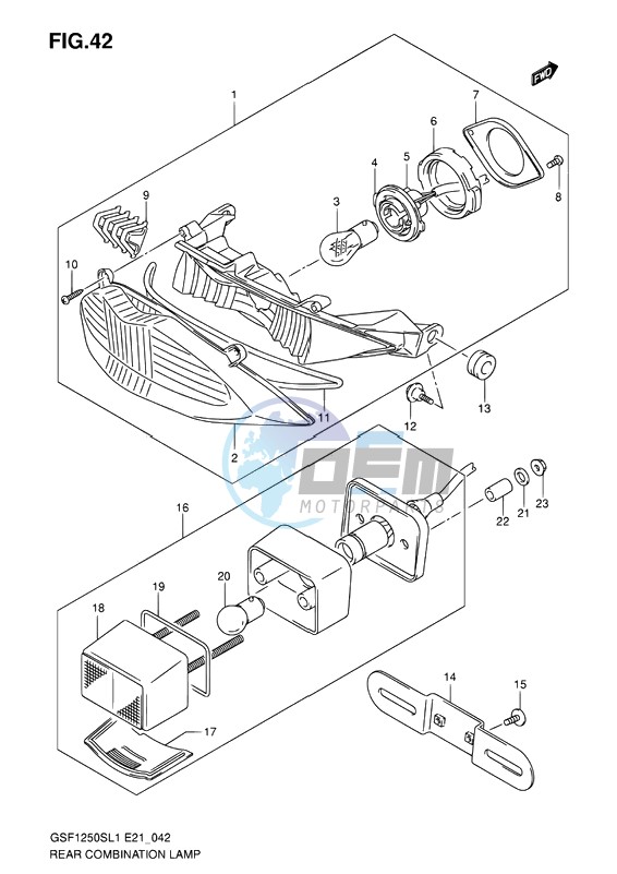 REAR COMBINATION LAMP