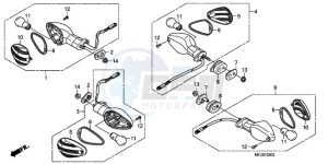 CBR600RR9 Europe Direct - (ED / MK) drawing WINKER (3)